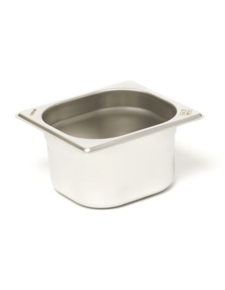 Gastronormbehälter GN 1/6 18/0 Edelstahl 1,5L Comas - Höhe 10cm