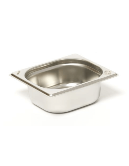 Contenitore gastronorm GN 1/6 in acciaio inox 18/0 1L Comas - Altezza 6,5 cm