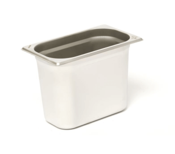 Recipiente gastronómico GN 1/4 em aço inoxidável 18/0 5L Comas - Altura 20cm