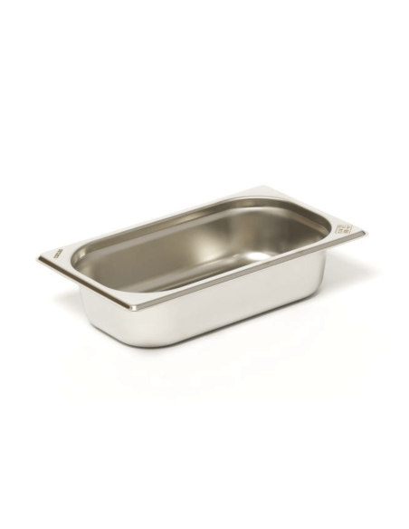 GN 1/4 acciaio inox 18/0 1,6L Comas contenitore gastronorm - Altezza 6,5 cm