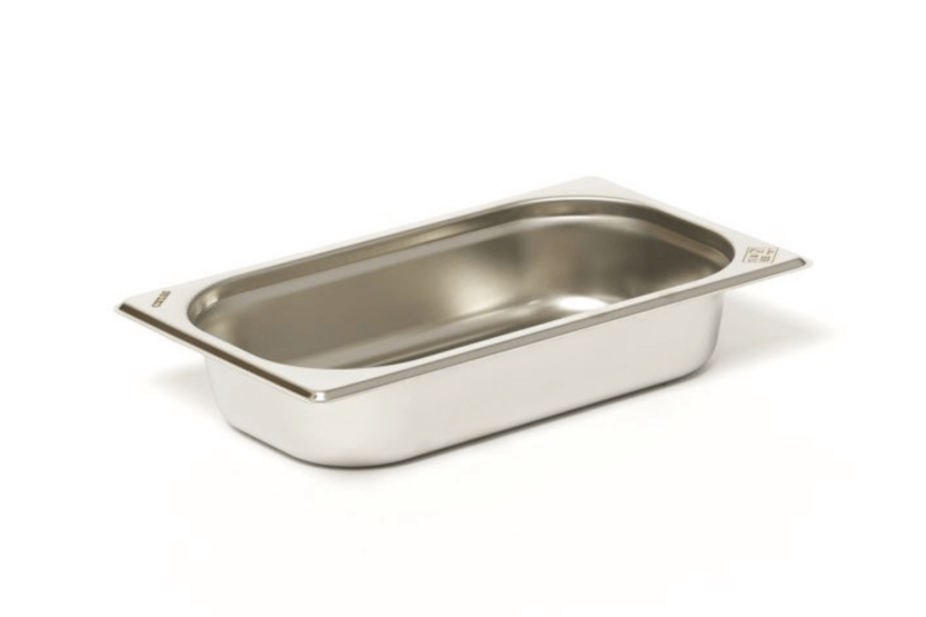 GN 1/4 rustfrit stål 18/0 1,05L Comas gastronorm-bakke - Højde 4cm