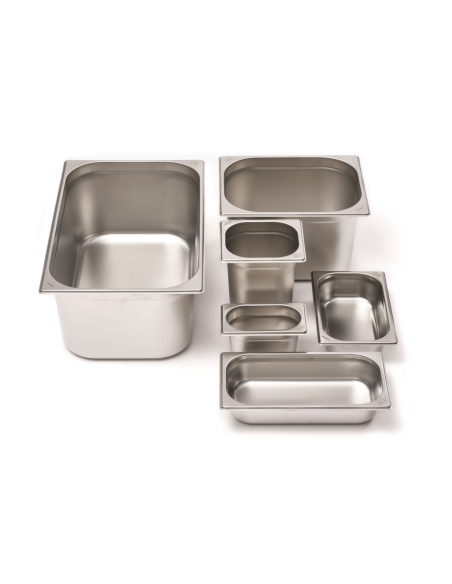 GN 1/3 aço inoxidável 18/0 5,3L Comas gastronorm - Altura 15cm