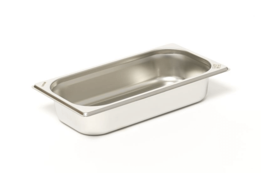 GN 1/3 roestvrij staal 18/0 2,4L Comas gastronoom - Hoogte 6,5cm