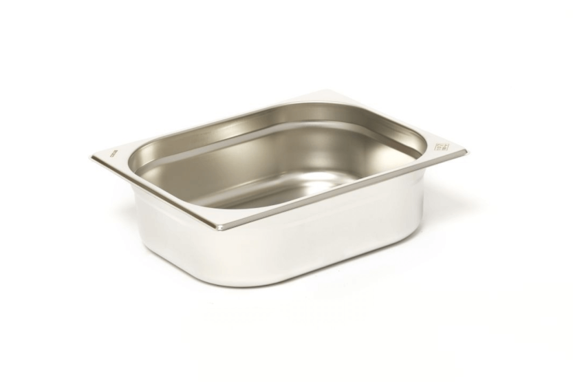 GN 1/2 ruostumattomasta teräksestä 18/0 5.5L Comas gastronormialusta - Korkeus 10cm
