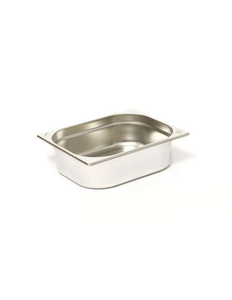 GN 1/2 rustfrit stål 18/0 5,5L Comas gastronorm-bakke - Højde 10 cm