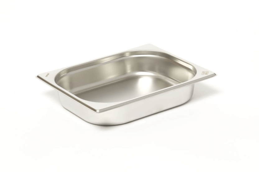 GN 1/2 rustfritt stål 18/0 3,5L Comas gastronorm-brett - Høyde 6,5 cm