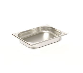 GN 1/2 rustfritt stål 18/0 2,3L Comas gastronorm brett - Høyde 4cm