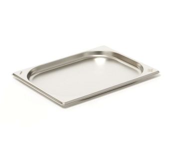 Recipiente gastronómico GN 1/2 em aço inoxidável 18/0 1L Comas - Altura 2cm