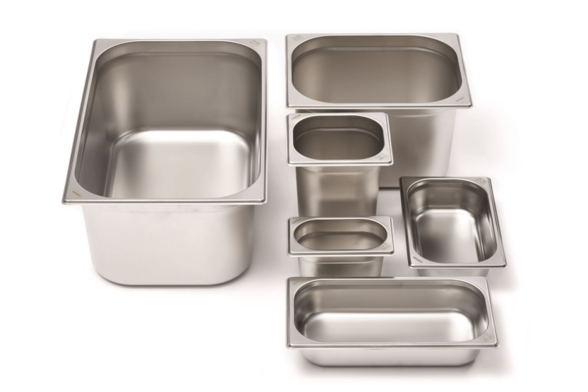Recipiente gastronorm GN 1/2 inox 18/0 1L Comas - Altura 2cm