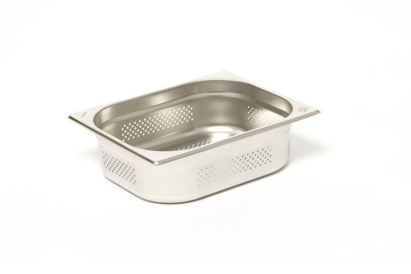 Gastronorm perfurado GN 1/2 aço inoxidável 18/0 5,5L Comas - Altura 10cm