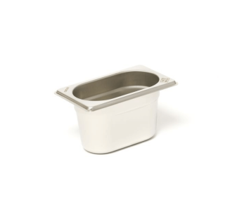 Recipiente gastronómico GN 1/9 em aço inoxidável 18/0 85cl Comas - Altura 10cm