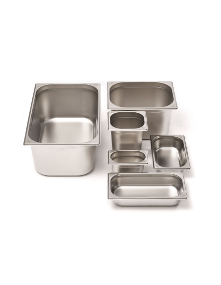 Gastronorm container GN 1/9 stainless steel 18/0 85cl Comas - Height 10cm