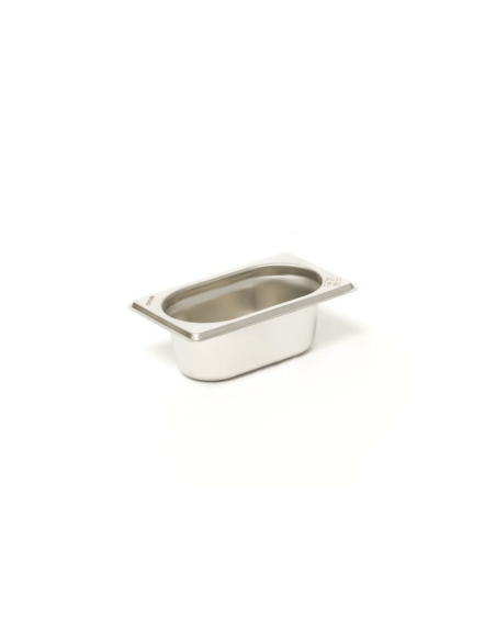 GN 1/9 ruostumattomasta teräksestä 18/0 55cl Comas gastronormialusta - Korkeus 6.5cm