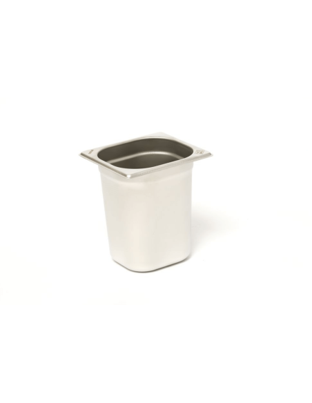 GN 1/6 rustfrit stål 18/0 2,9L Comas gastronorm-bakke - Højde 20 cm