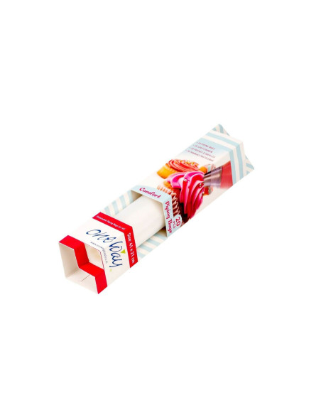 Rollo de 20 mangas pasteleras transparentes desechables profesionales One Way de 41 cm