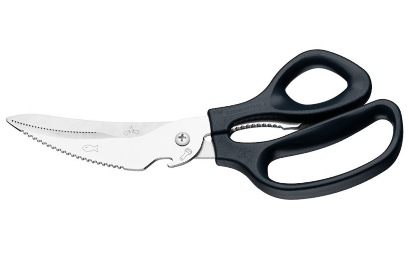 Tramontina Supercort multifunction kitchen scissors in stainless steel and black PP 20cm