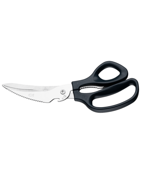 Tramontina Supercort multifunction kitchen scissors in stainless steel and black PP 20cm