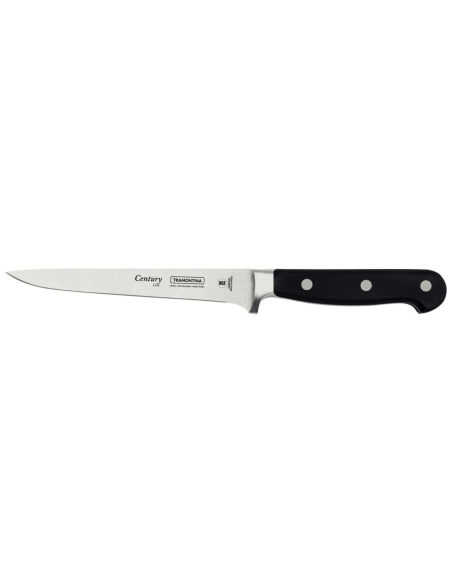 Faca para desossar Tramontina Century 15cm lâmina forjada cabo de policarbonato preto