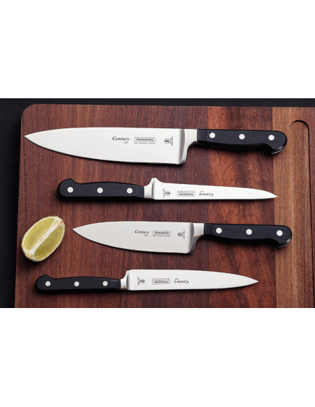 Tramontina Century filet de sole coltello 15cm lama forgiata manico in policarbonato nero