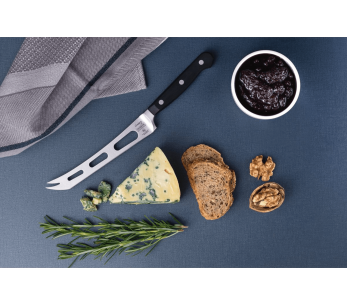Cuchillo para queso Tramontina Century Hoja calada de 15 cm Mango de policarbonato negro 2