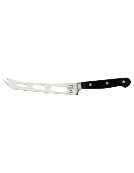 Tramontina Century coltello da formaggio 15 cm lama traforata manico in policarbonato nero