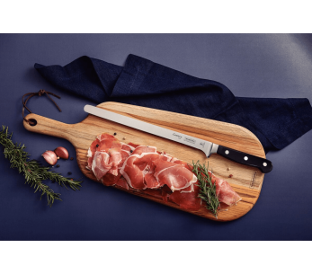 Cuchillo jamonero Tramontina Century 25cm hoja forjada mango policarbonato negro 2