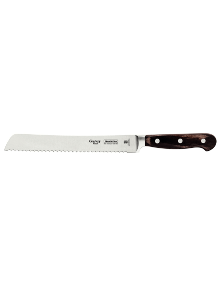 Tramontina Century bread knife 20cm forged blade technobois handle