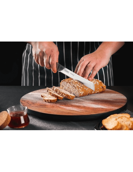 Tramontina Century brødkniv 20 cm smedet blad sort polykarbonat håndtag