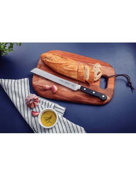 Tramontina Century brødkniv 20 cm smedet blad sort polykarbonat håndtag