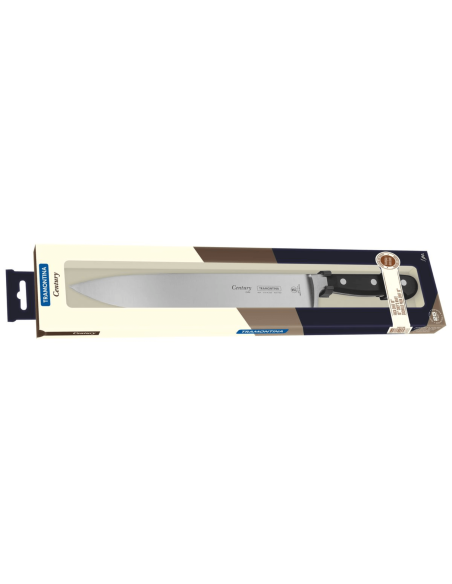 Faca para chef Tramontina Century 25cm lâmina forjada cabo de policarbonato preto