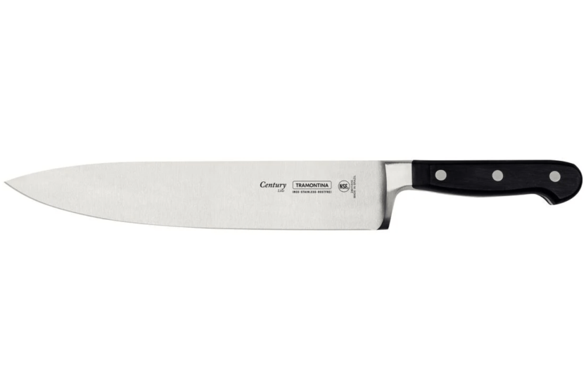 Tramontina Century koksmes 25cm gesmeed lemmet zwart polycarbonaat handvat