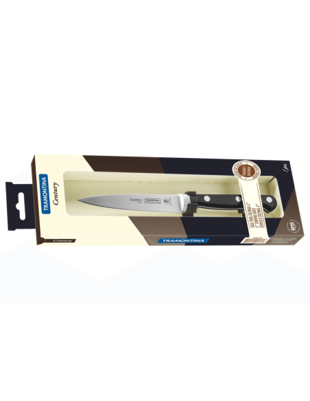 Tramontina Century-skærekniv 10 cm smedet blad sort polycarbonat-håndtag