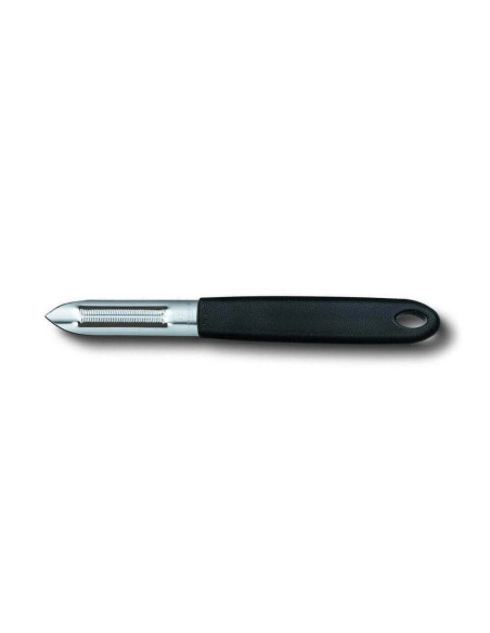 VICTORINOX pelatore a due scanalature lama seghettata manico in poliammide nero