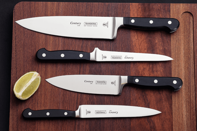 Tramontina Century kokkekniv 15 cm smidd blad svart polykarbonathåndtak