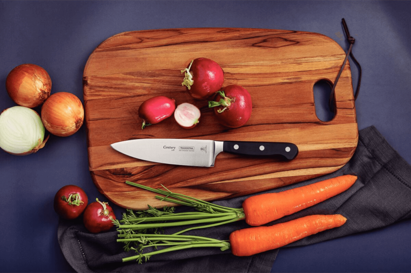 Faca para chef Tramontina Century 15cm lâmina forjada cabo de policarbonato preto