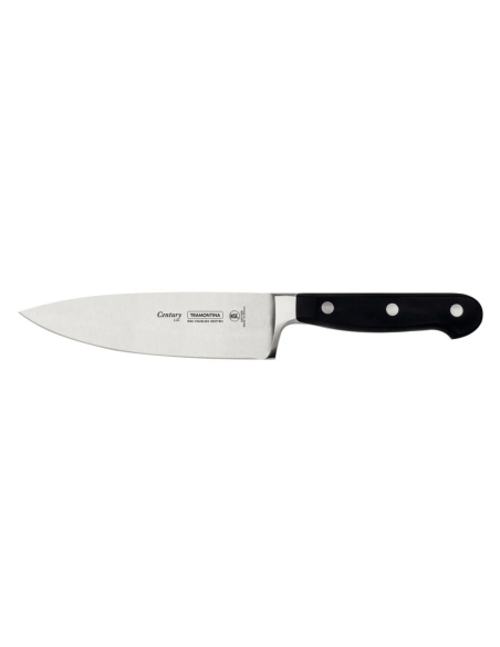 Tramontina Century coltello da chef 15 cm lama forgiata manico in policarbonato nero