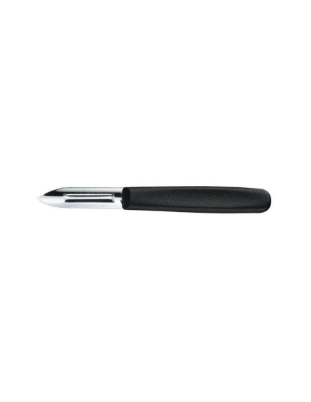 Pelador de dos rodajas VICTORINOX con mango de poliamida negro