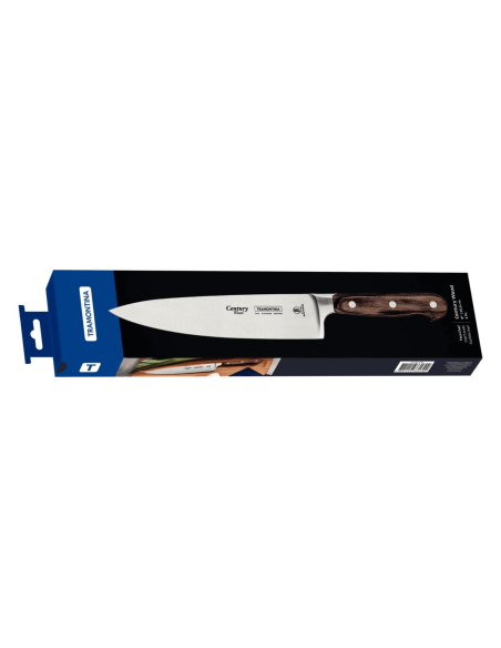 Coltello da chef Tramontina Century, lama forgiata da 20 cm, manico in Technobois