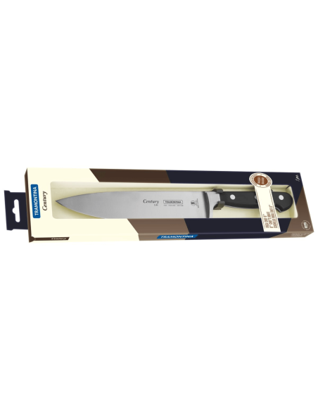 Tramontina Century chef ' s knife 20cm forged blade black polycarbonate handle