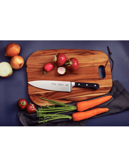Faca para chef Tramontina Century 20cm lâmina forjada cabo de policarbonato preto