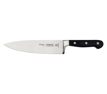 Tramontina Century chef ' s knife 20cm forged blade black polycarbonate handle