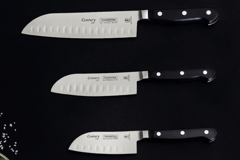 Tramontina Century santoku knife 13cm forged blade black polycarbonate handle