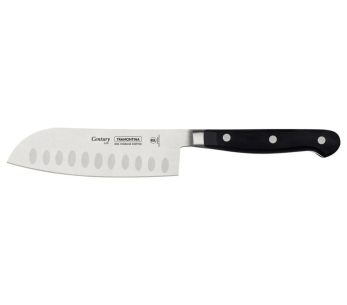 Coltello santoku Tramontina Century con lama forgiata da 13 cm e manico in policarbonato nero
