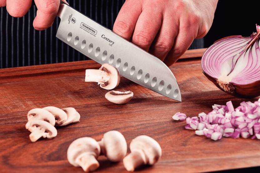 Tramontina Century santoku knife 18cm forged blade black polycarbonate handle