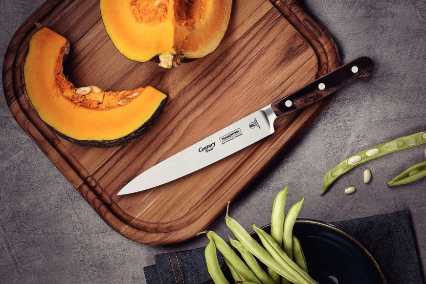 Tramontina Century coltello multiuso 15cm lama forgiata manico in technobois