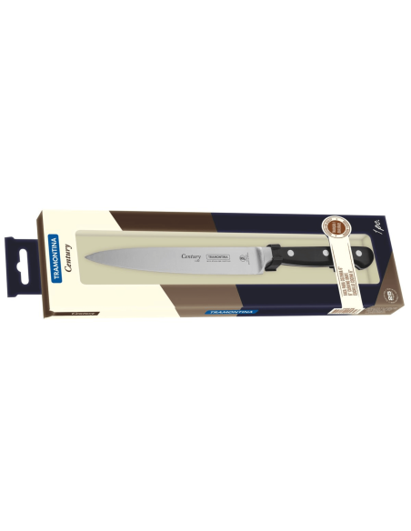 Coltello multiuso Tramontina Century con lama forgiata da 15 cm e manico in policarbonato nero