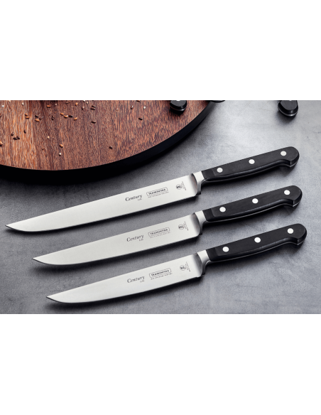 Tramontina Century universalkniv 20 cm smidd blad svart polykarbonathandtag