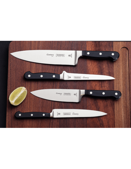 Tramontina Century all-purpose knife 20cm forged blade black polycarbonate handle
