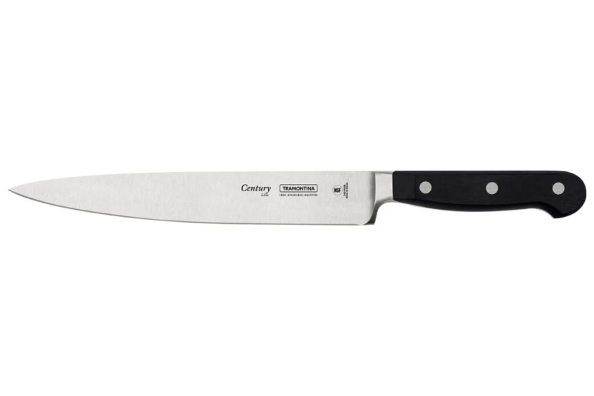 Coltello multiuso Tramontina Century con lama forgiata da 20 cm e manico in policarbonato nero