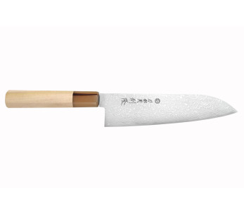 Toshitaka Suminagashi SG2 Damaskus 18cm japansk santokukniv